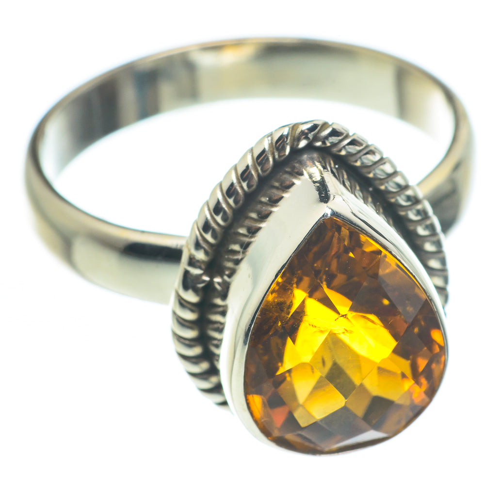 Mandarin Citrine Rings handcrafted by Anasilvercos - RING62362