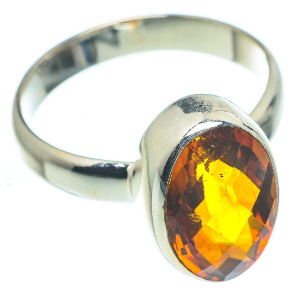 Mandarin Citrine Rings handcrafted by Anasilvercos - RING62364