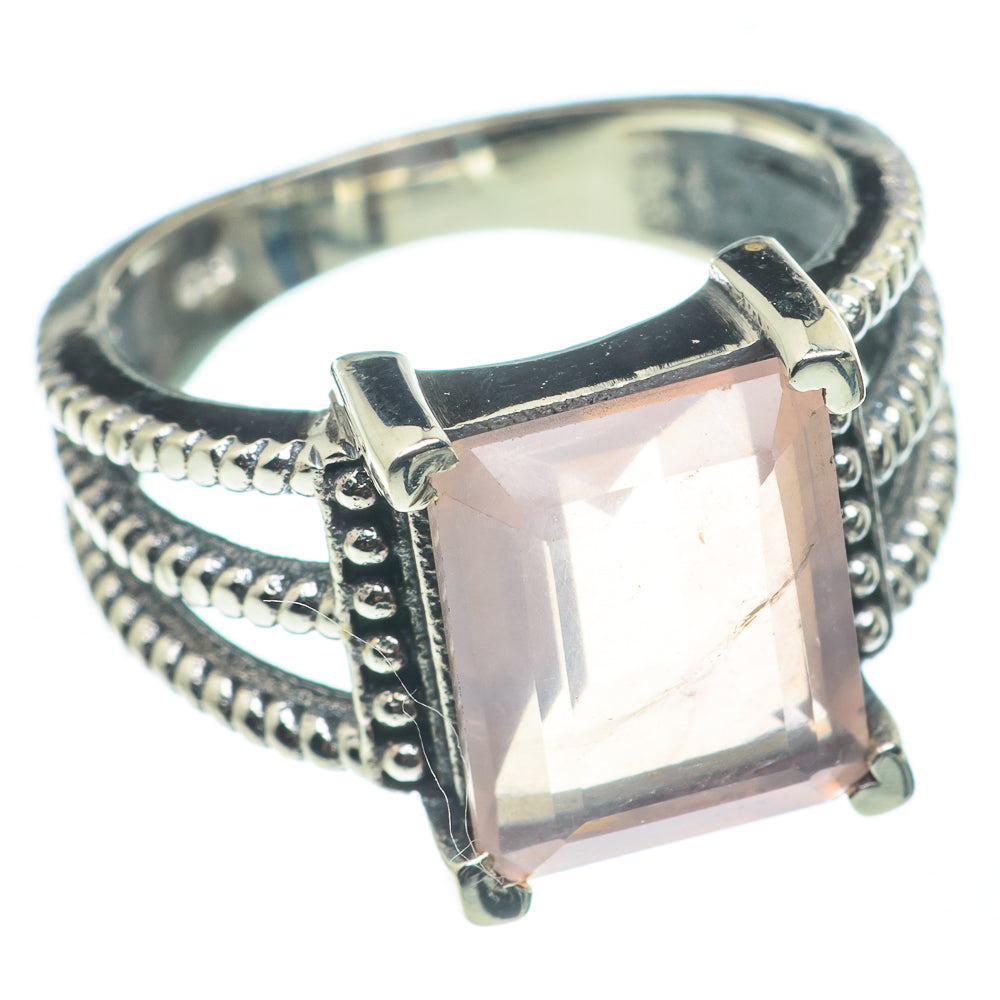 Rose Quartz Rings handcrafted by Anasilvercos - RING62368