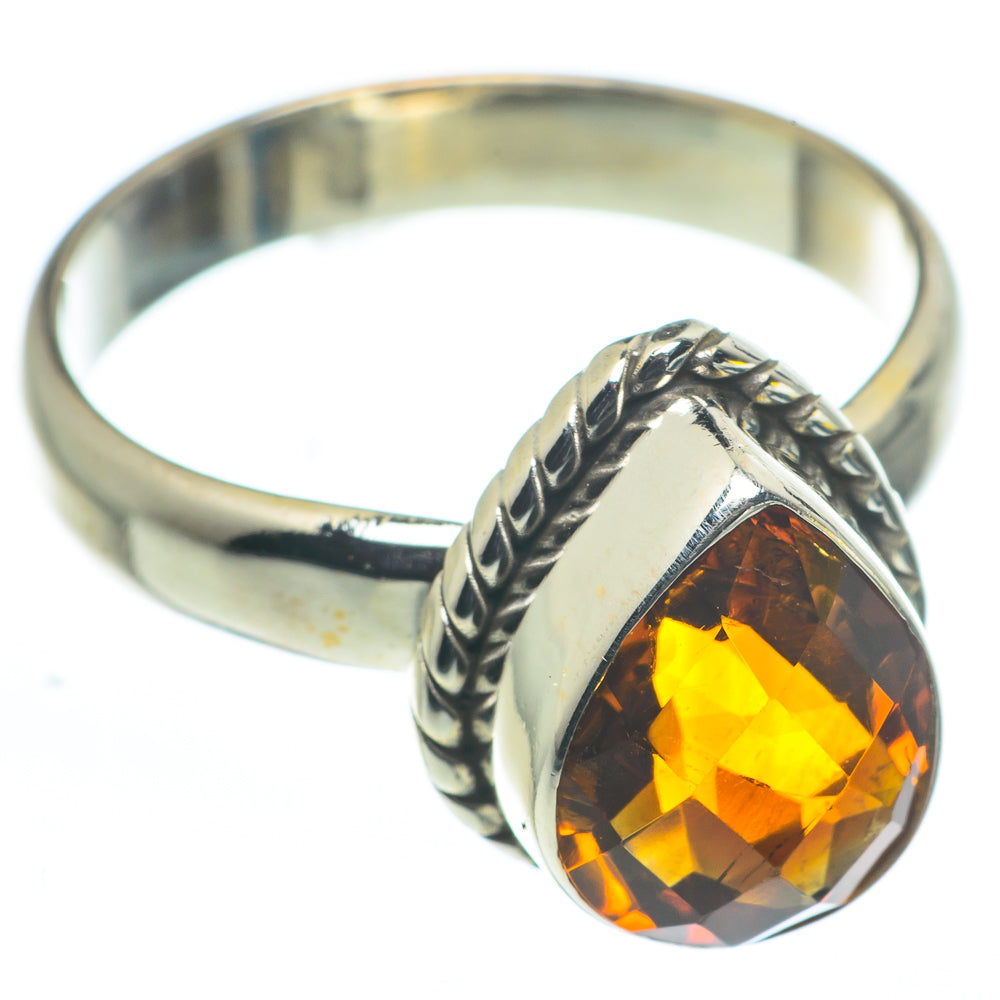 Mandarin Citrine Rings handcrafted by Anasilvercos - RING62401