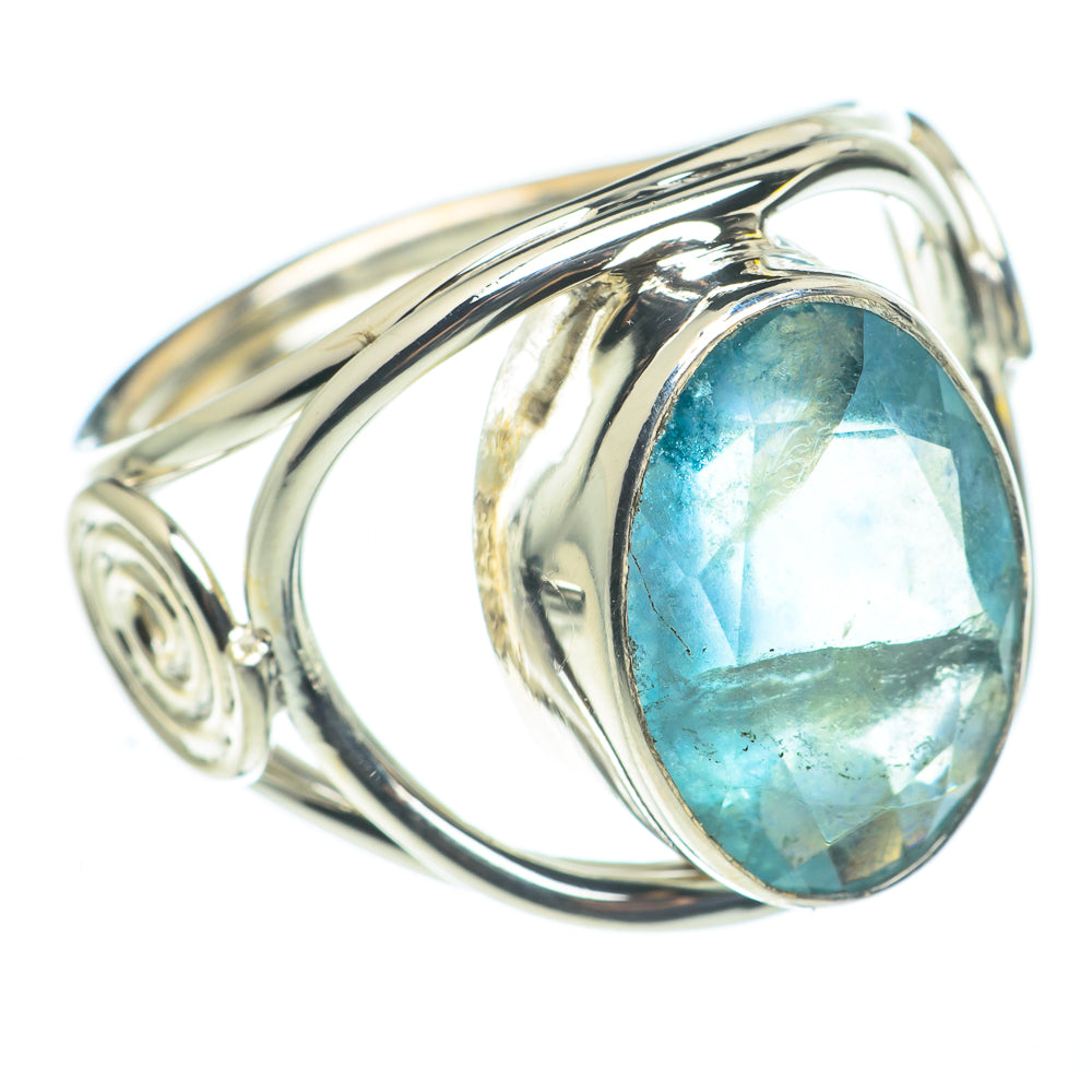 Blue Fluorite Rings handcrafted by Anasilvercos - RING62422