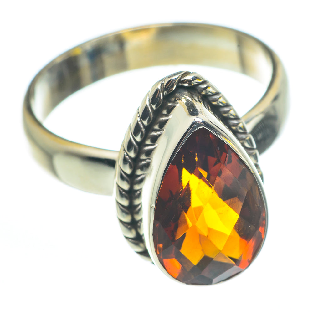Mandarin Citrine Rings handcrafted by Anasilvercos - RING62432