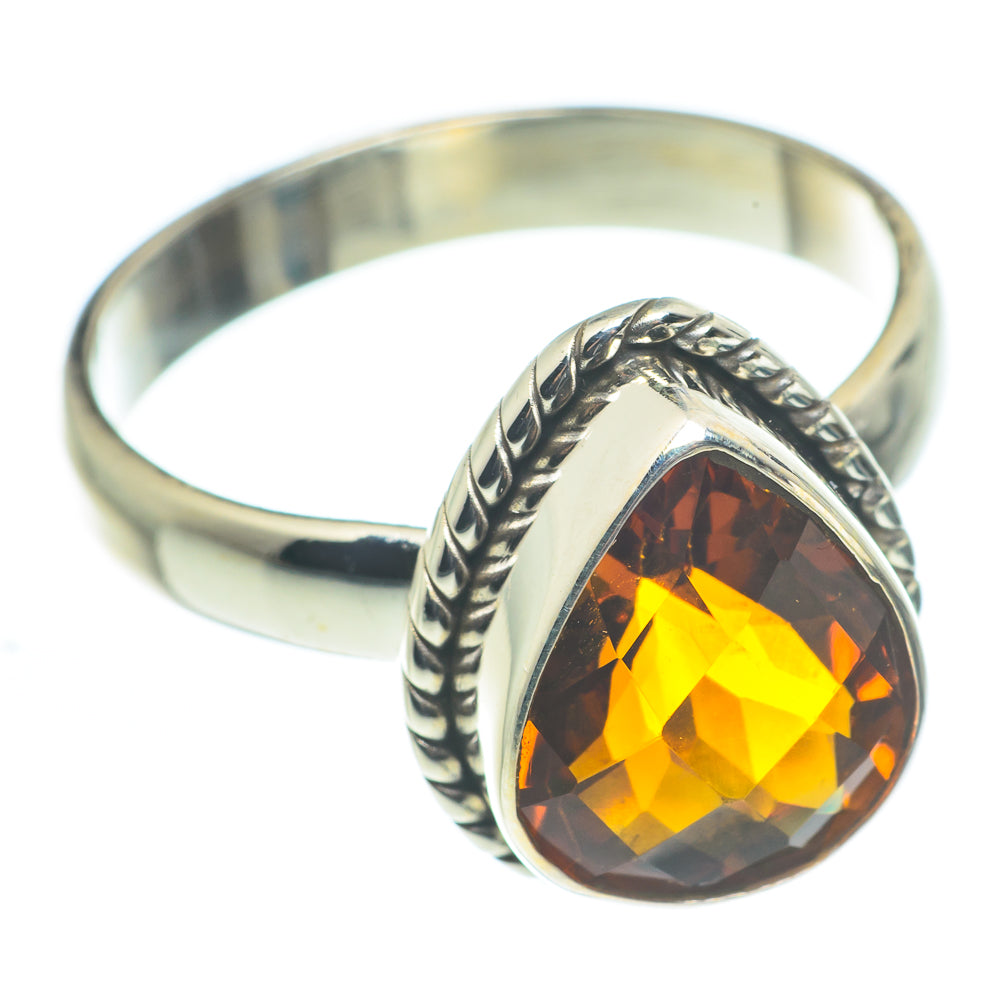 Mandarin Citrine Rings handcrafted by Anasilvercos - RING62492