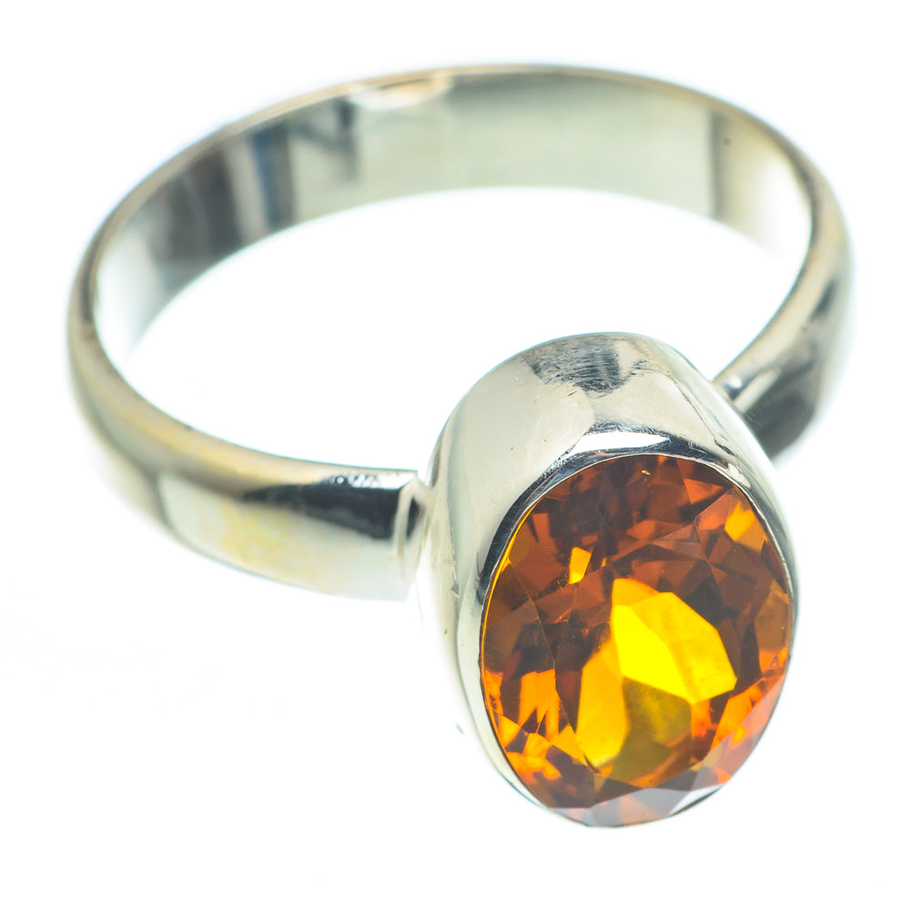 Mandarin Citrine Rings handcrafted by Anasilvercos - RING62493