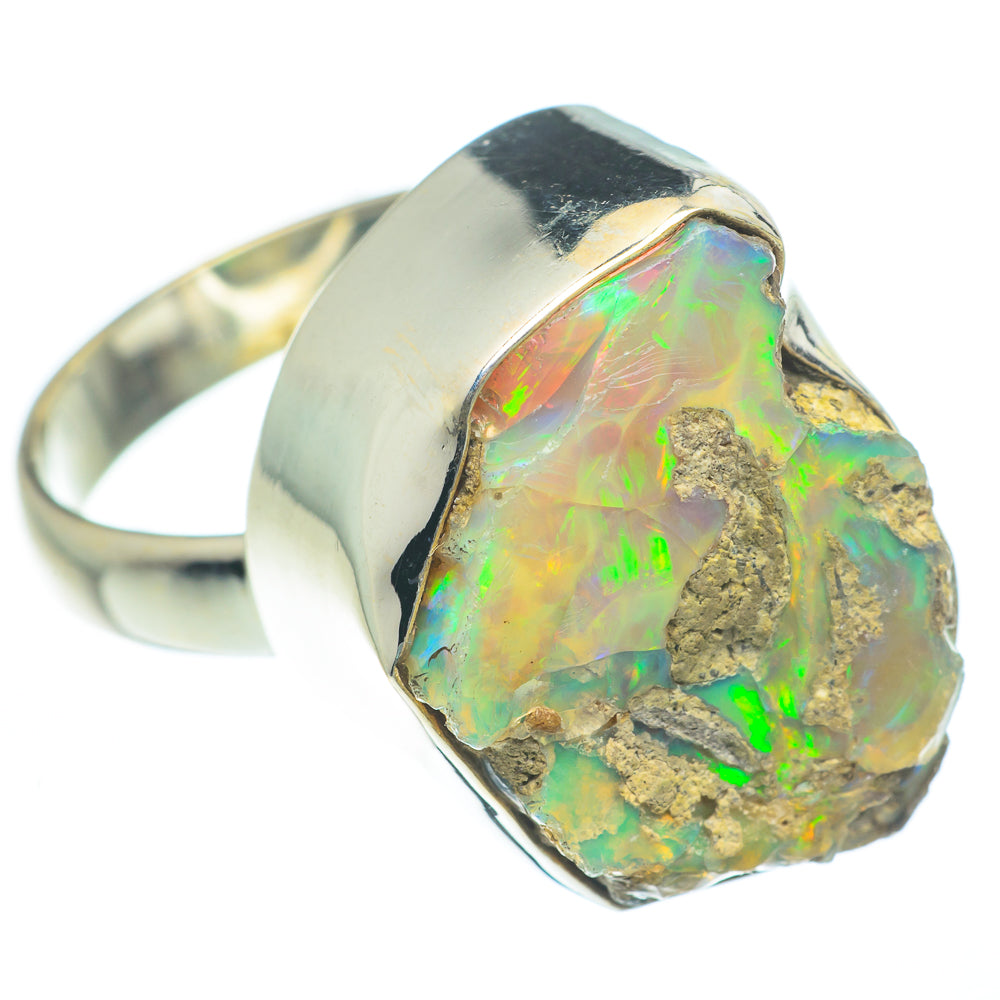 Ethiopian Opal Rings handcrafted by Anasilvercos - RING62511