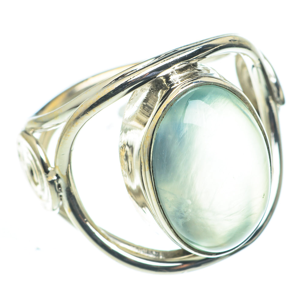 Aqua Chalcedony Rings handcrafted by Anasilvercos - RING62518