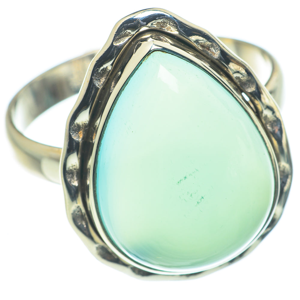 Aqua Chalcedony Rings handcrafted by Anasilvercos - RING62541