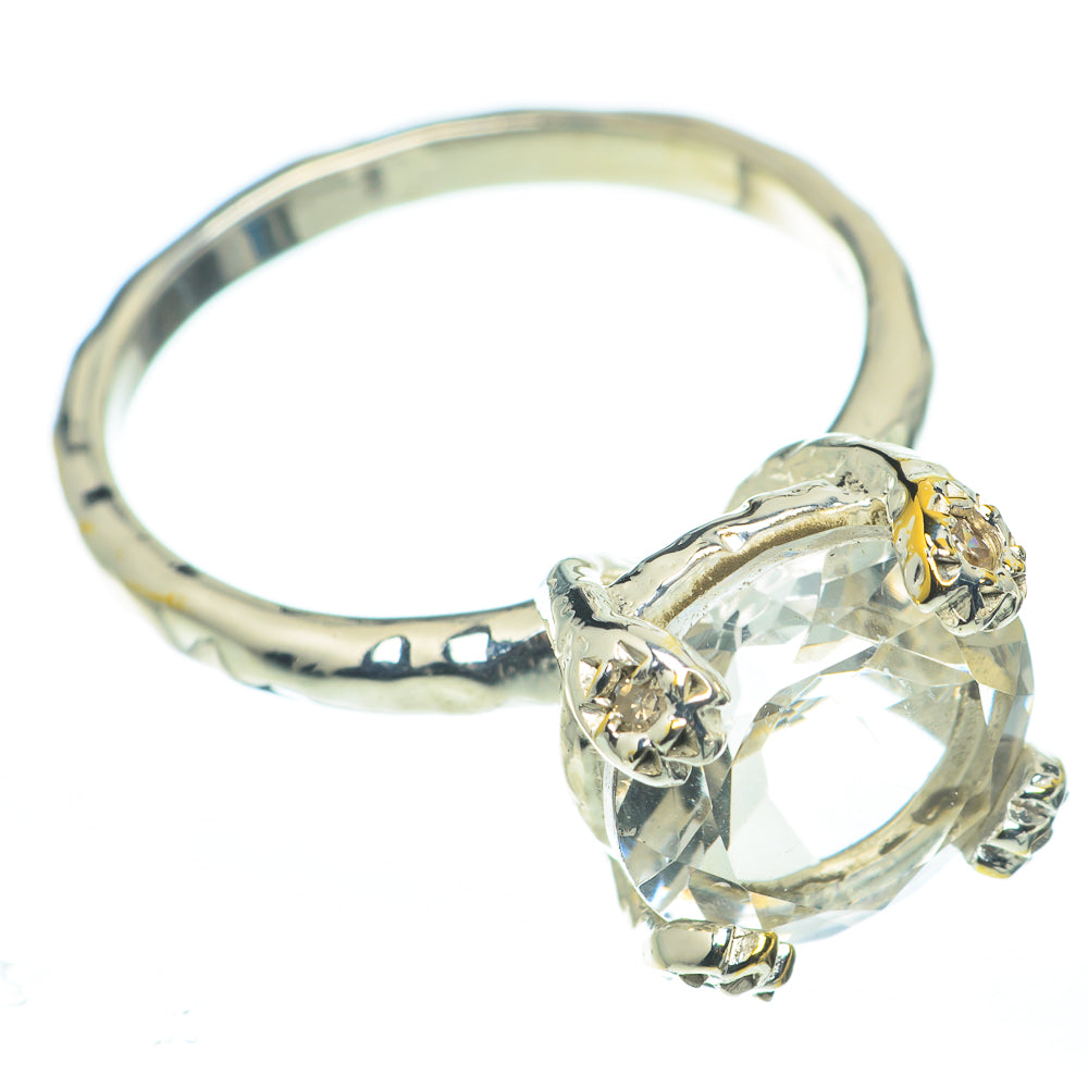 White Quartz Rings handcrafted by Anasilvercos - RING62561