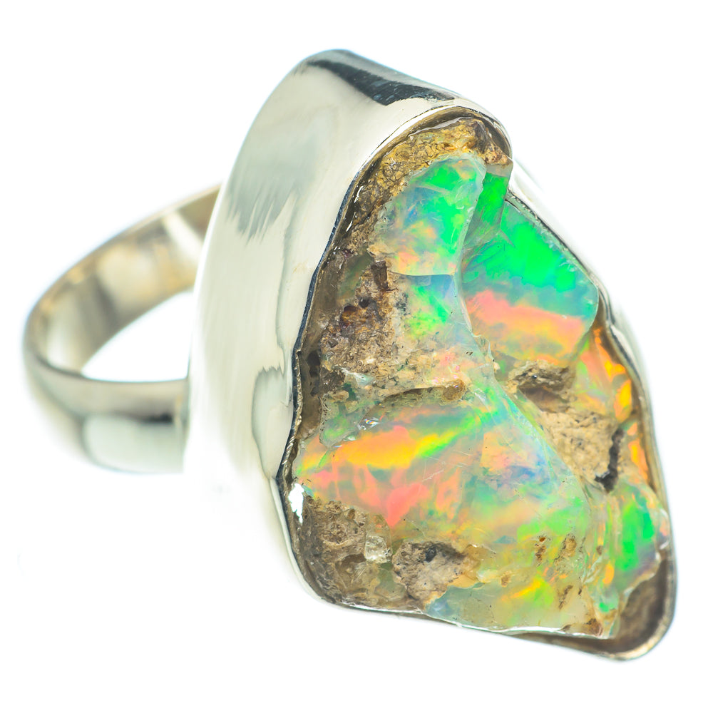 Ethiopian Opal Rings handcrafted by Anasilvercos - RING62562
