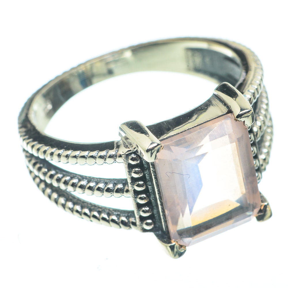 Rose Quartz Rings handcrafted by Anasilvercos - RING62580