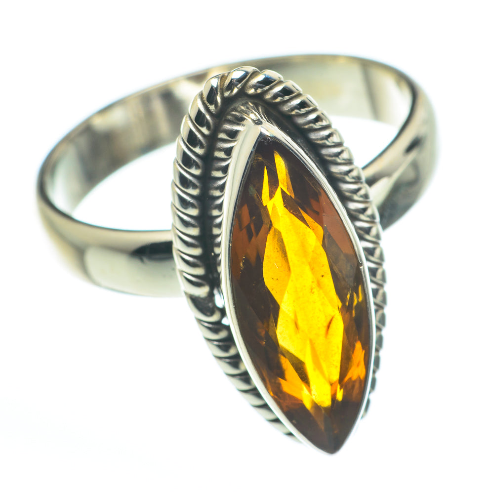 Mandarin Citrine Rings handcrafted by Anasilvercos - RING62600