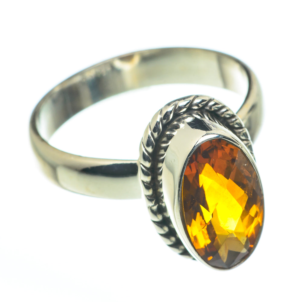 Mandarin Citrine Rings handcrafted by Anasilvercos - RING62604