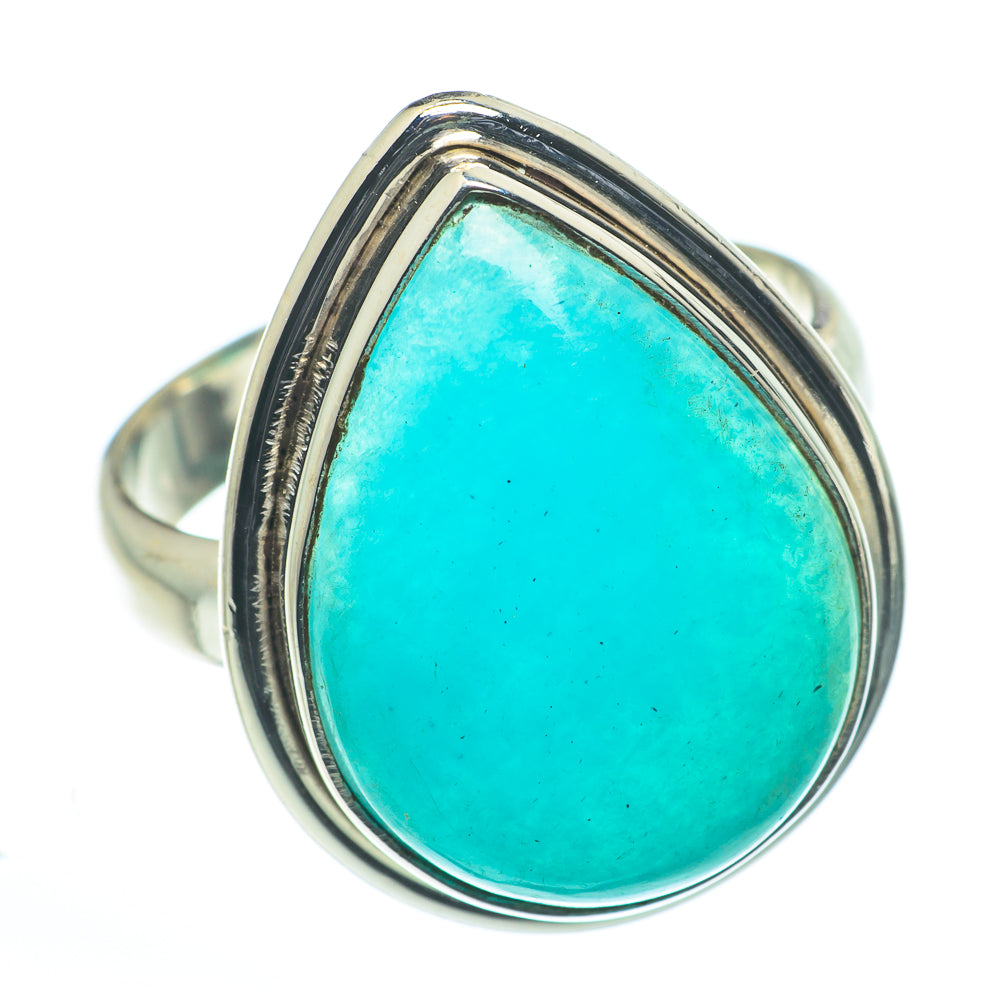 Peruvian Amazonite Rings handcrafted by Anasilvercos - RING62618
