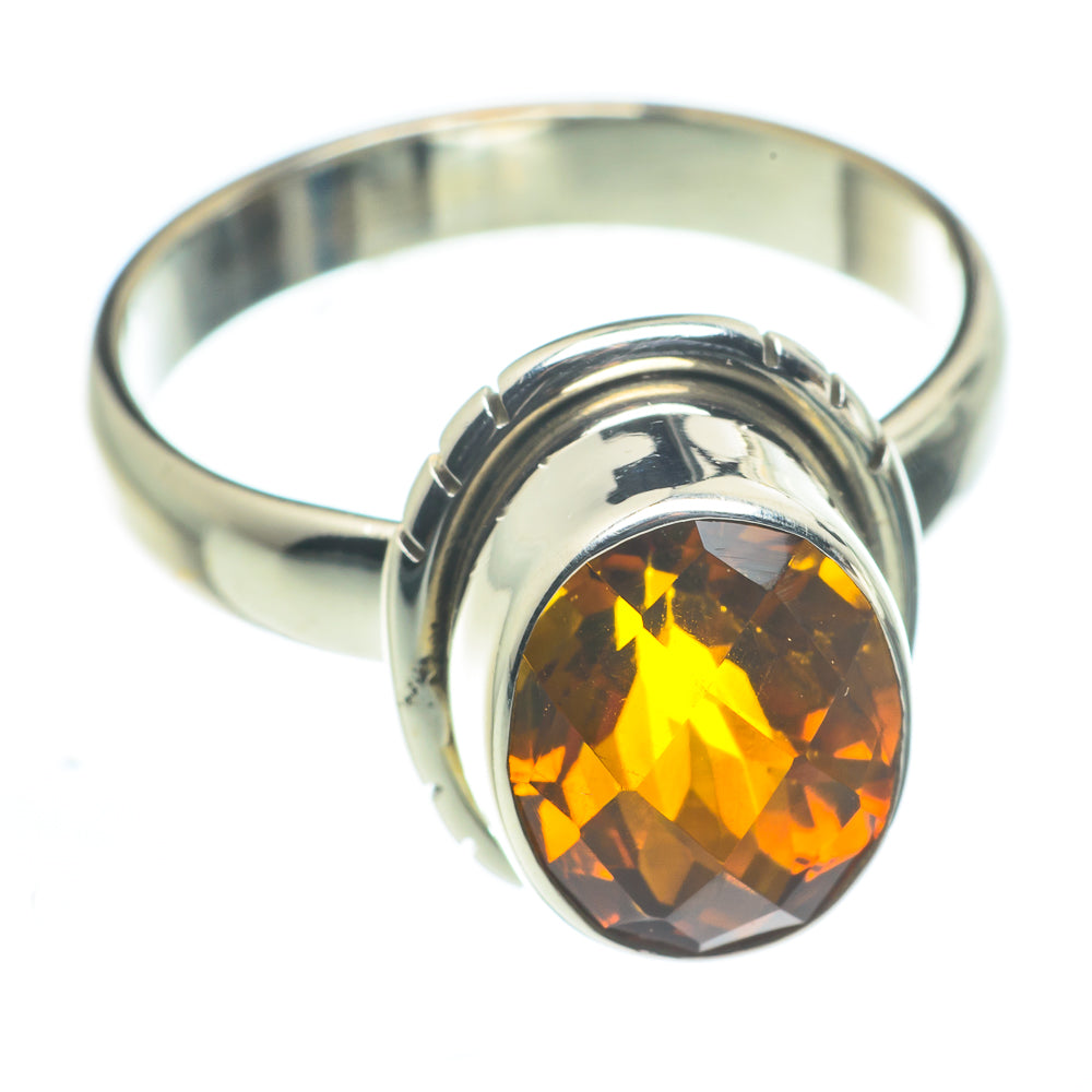 Mandarin Citrine Rings handcrafted by Anasilvercos - RING62629