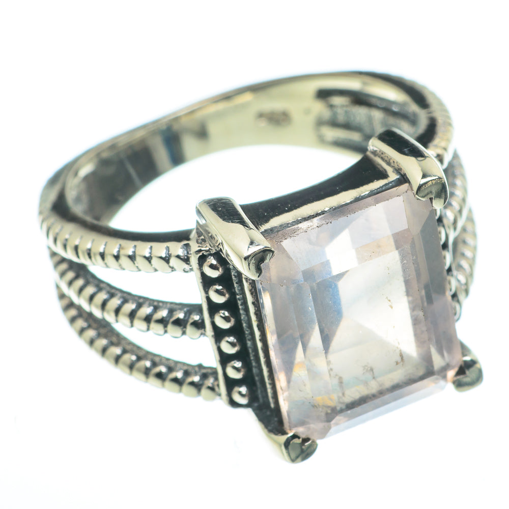 Rose Quartz Rings handcrafted by Anasilvercos - RING62634