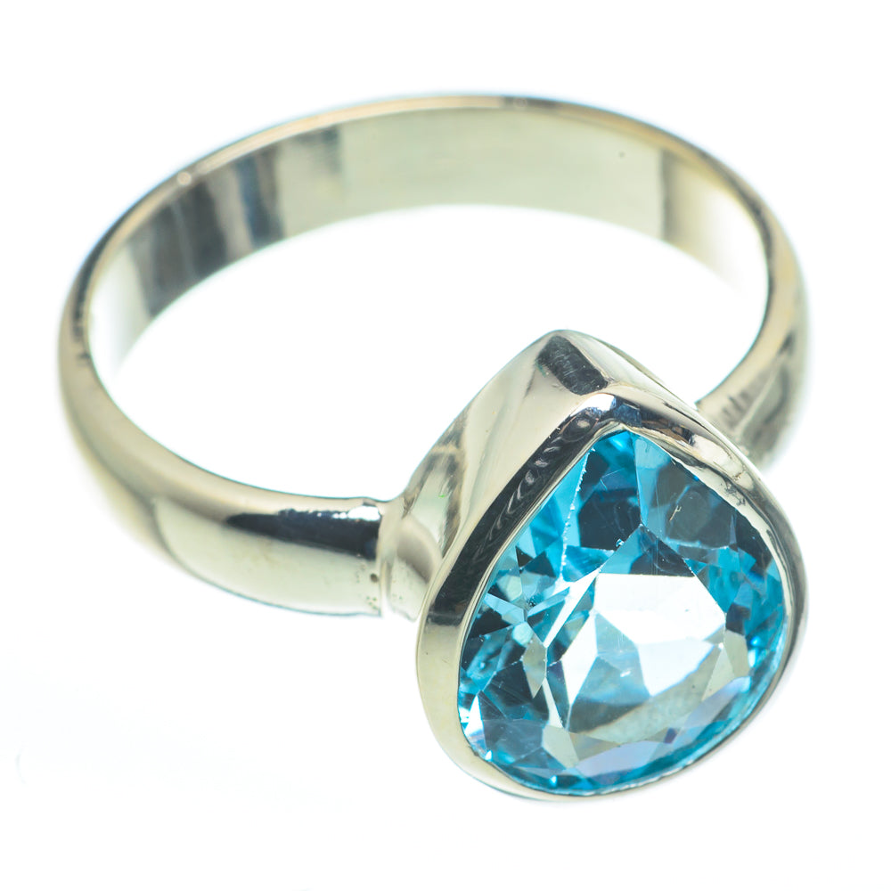 Blue Topaz Rings handcrafted by Anasilvercos - RING62645