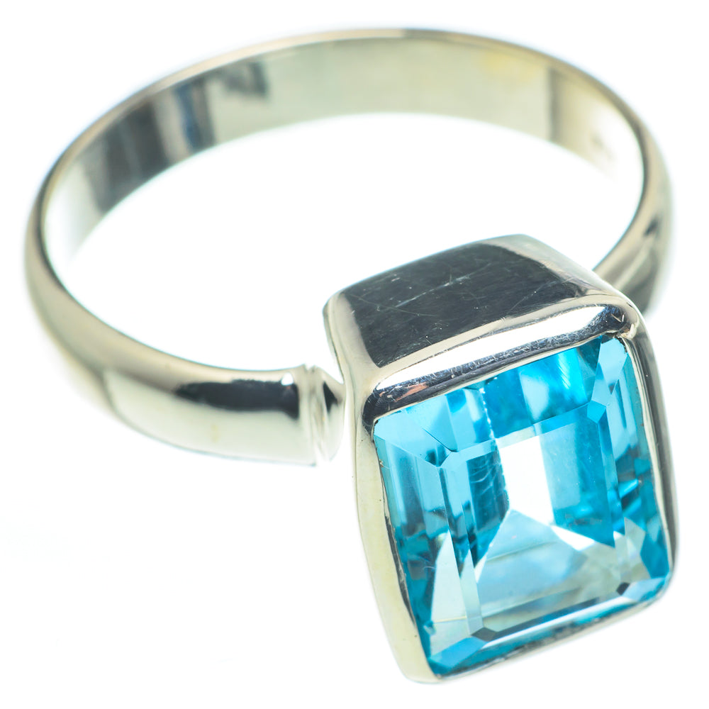 Blue Topaz Rings handcrafted by Anasilvercos - RING62646