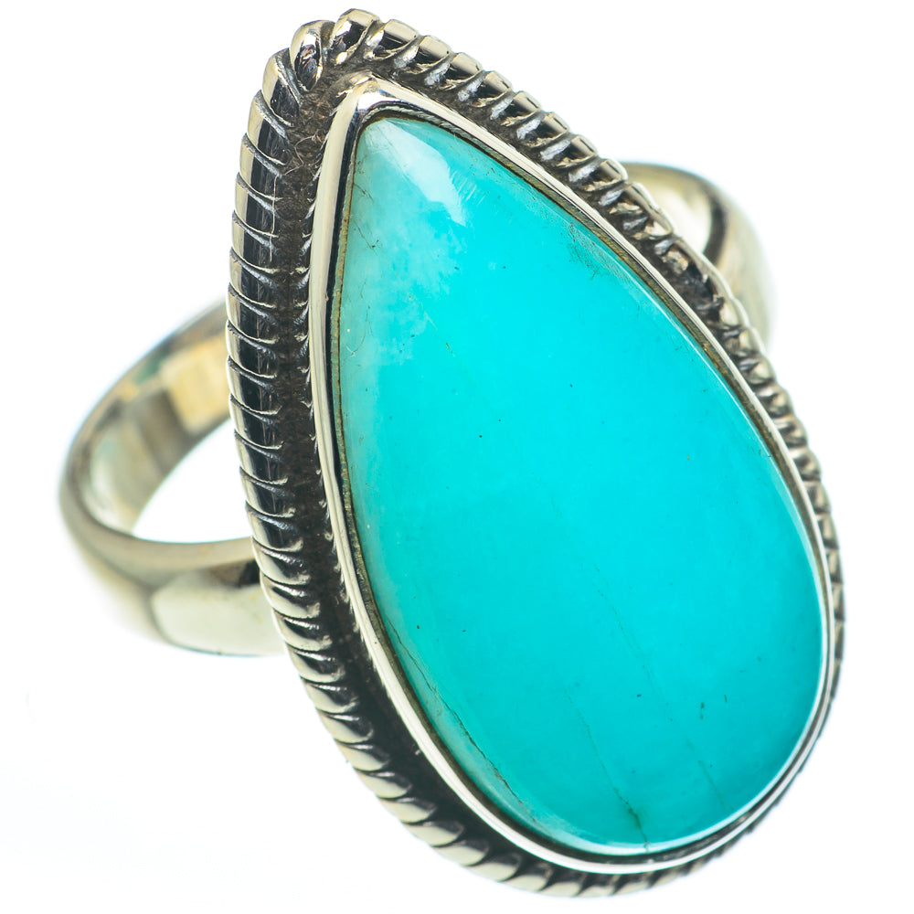 Peruvian Amazonite Rings handcrafted by Anasilvercos - RING62649