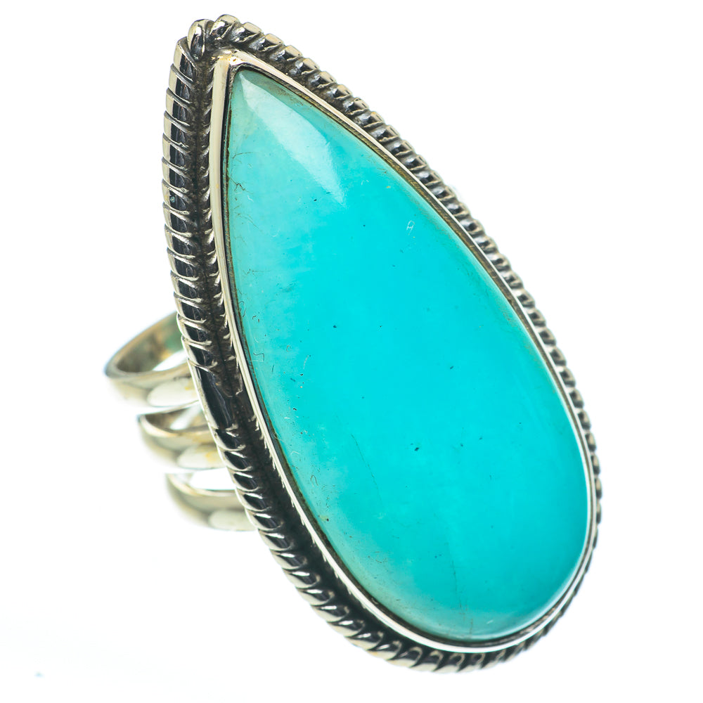 Peruvian Amazonite Rings handcrafted by Anasilvercos - RING62657