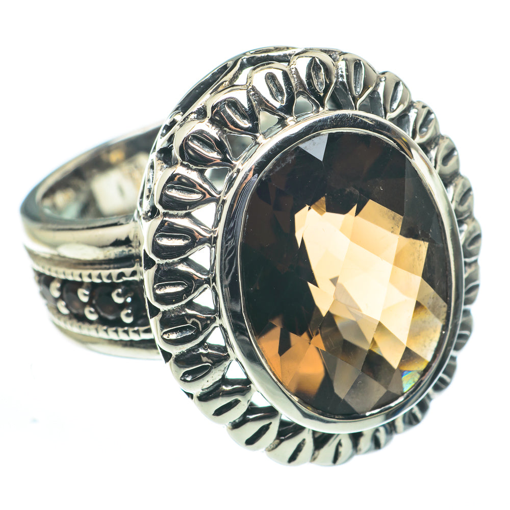 Smoky Quartz Rings handcrafted by Anasilvercos - RING62659