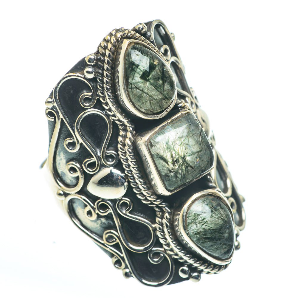 Tourmalinated Quartz Rings handcrafted by Anasilvercos - RING62672