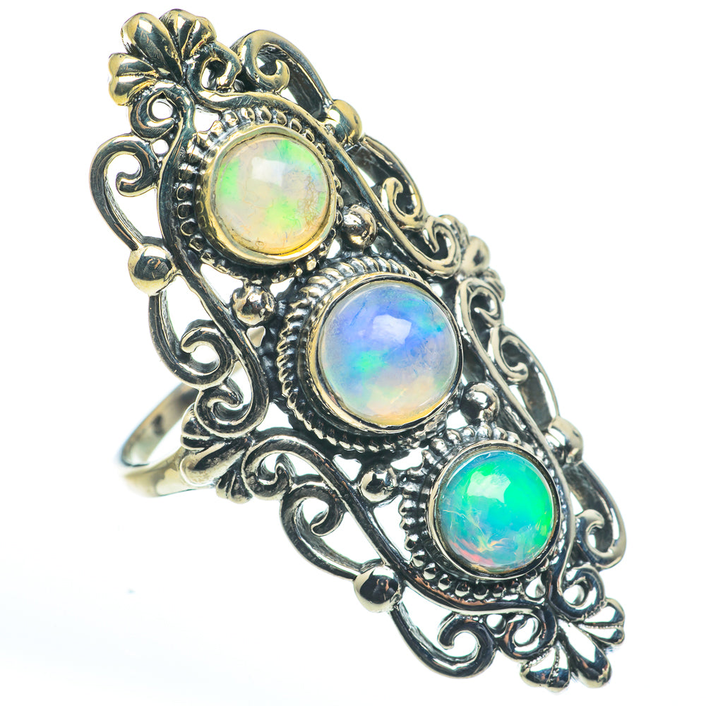Ethiopian Opal Rings handcrafted by Anasilvercos - RING62675