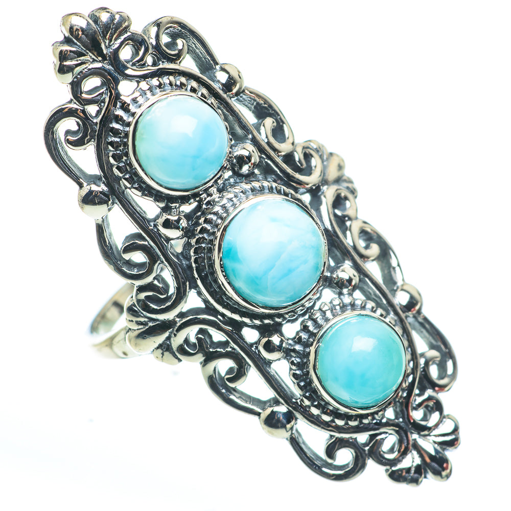 Larimar Rings handcrafted by Anasilvercos - RING62681