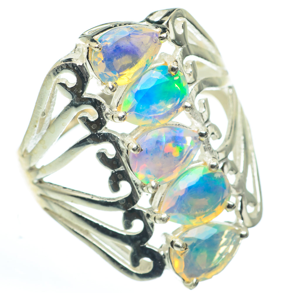 Ethiopian Opal Rings handcrafted by Anasilvercos - RING62695
