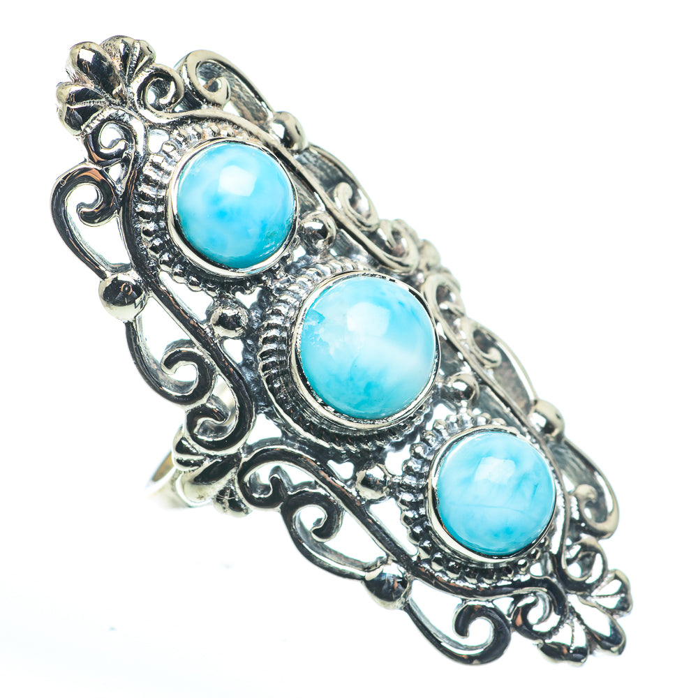 Larimar Rings handcrafted by Anasilvercos - RING62699