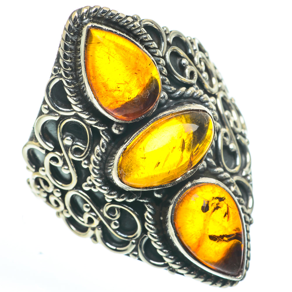 Baltic Amber Rings handcrafted by Anasilvercos - RING62708