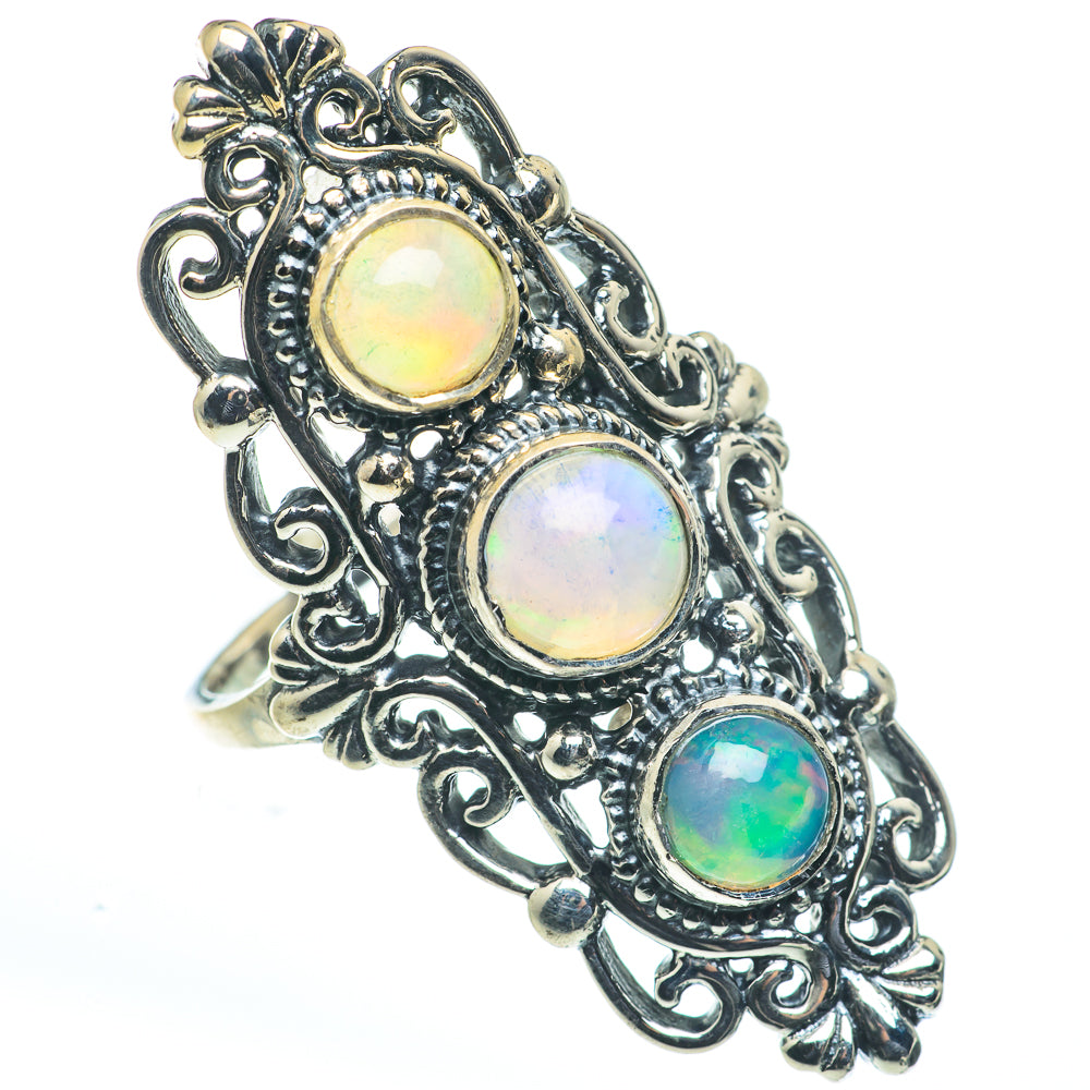 Ethiopian Opal Rings handcrafted by Anasilvercos - RING62716