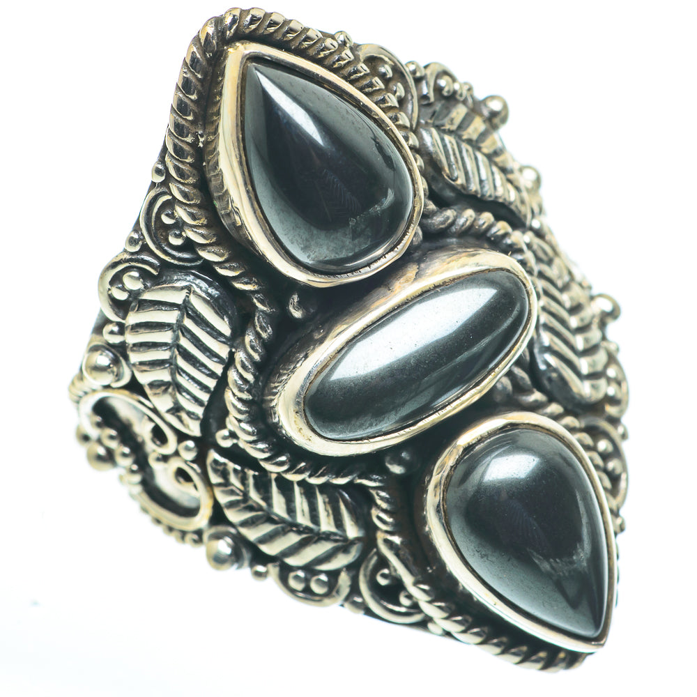 Hematite Rings handcrafted by Anasilvercos - RING62735