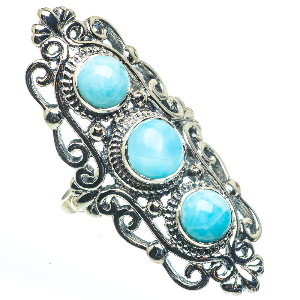 Larimar Rings handcrafted by Anasilvercos - RING62736