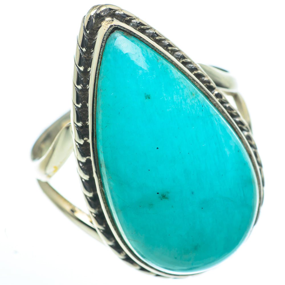 Peruvian Amazonite Rings handcrafted by Anasilvercos - RING62737