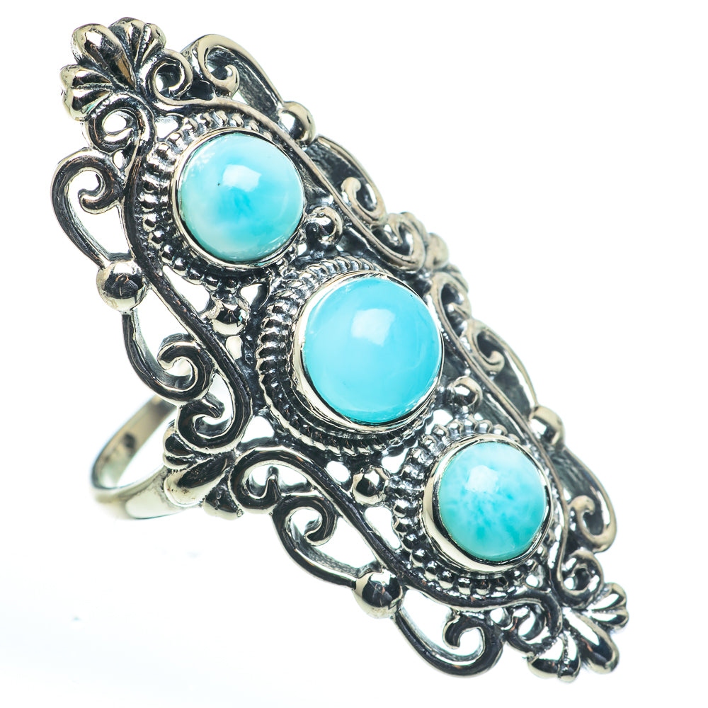 Larimar Rings handcrafted by Anasilvercos - RING62749