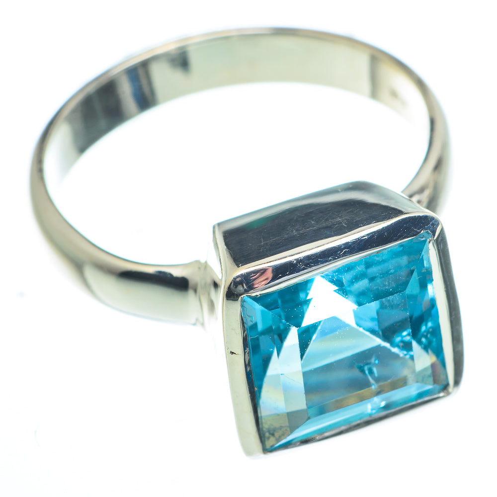 Blue Topaz Rings handcrafted by Anasilvercos - RING62753