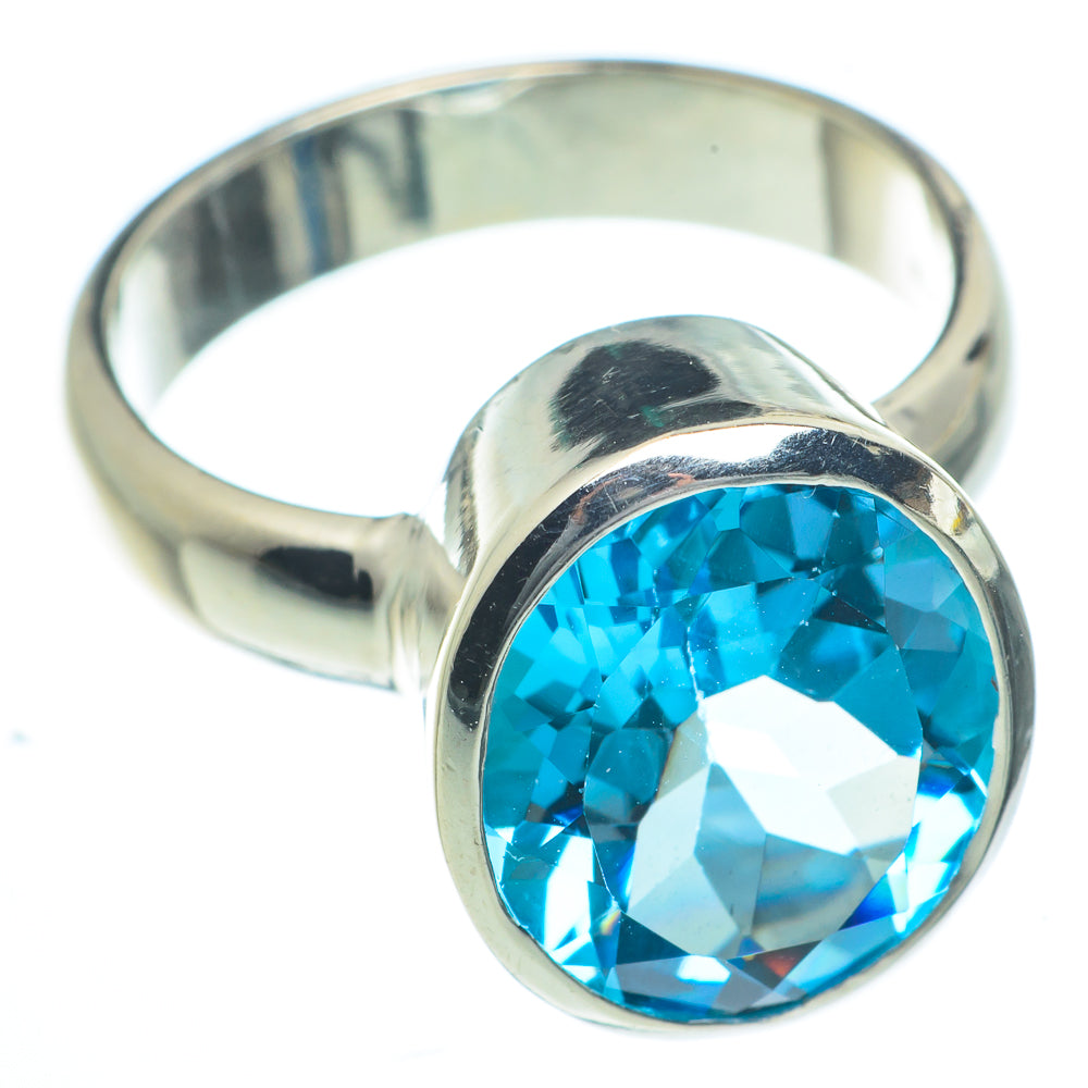 Blue Topaz Rings handcrafted by Anasilvercos - RING62757