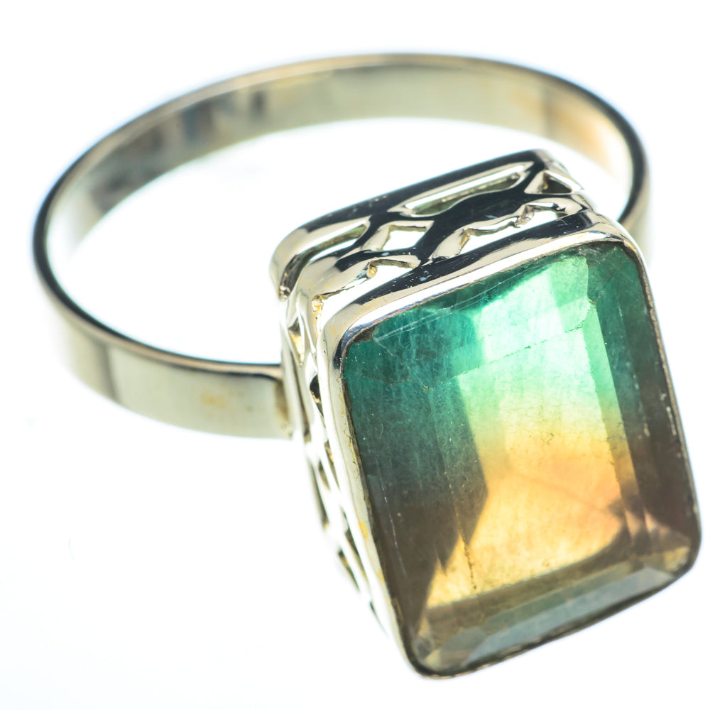 Green Fluorite Rings handcrafted by Anasilvercos - RING62780
