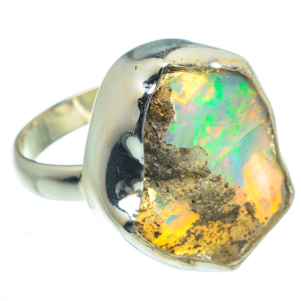 Ethiopian Opal Rings handcrafted by Anasilvercos - RING62782