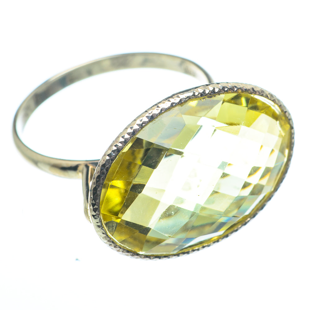 Lemon Quartz Rings handcrafted by Anasilvercos - RING62785