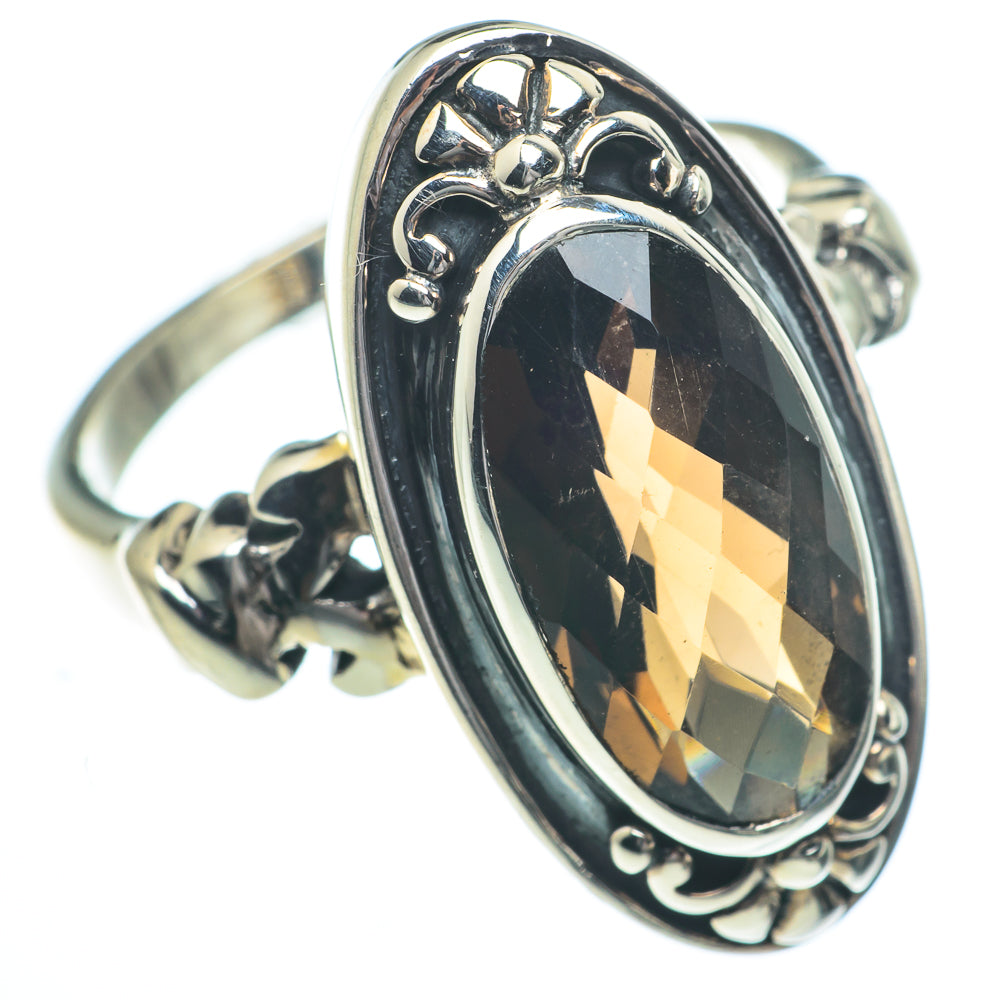 Smoky Quartz Rings handcrafted by Anasilvercos - RING62797