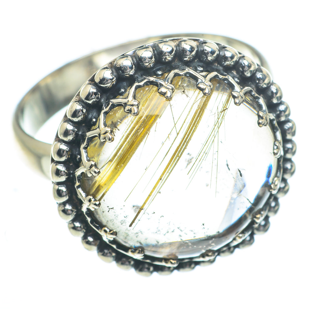 Rutilated Quartz Rings handcrafted by Anasilvercos - RING62809