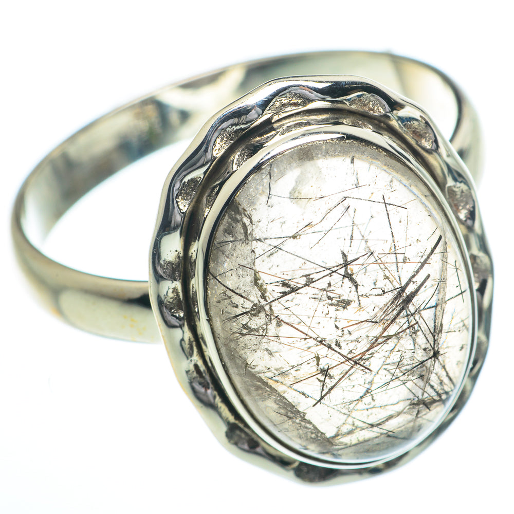 Tourmalinated Quartz Rings handcrafted by Anasilvercos - RING62810