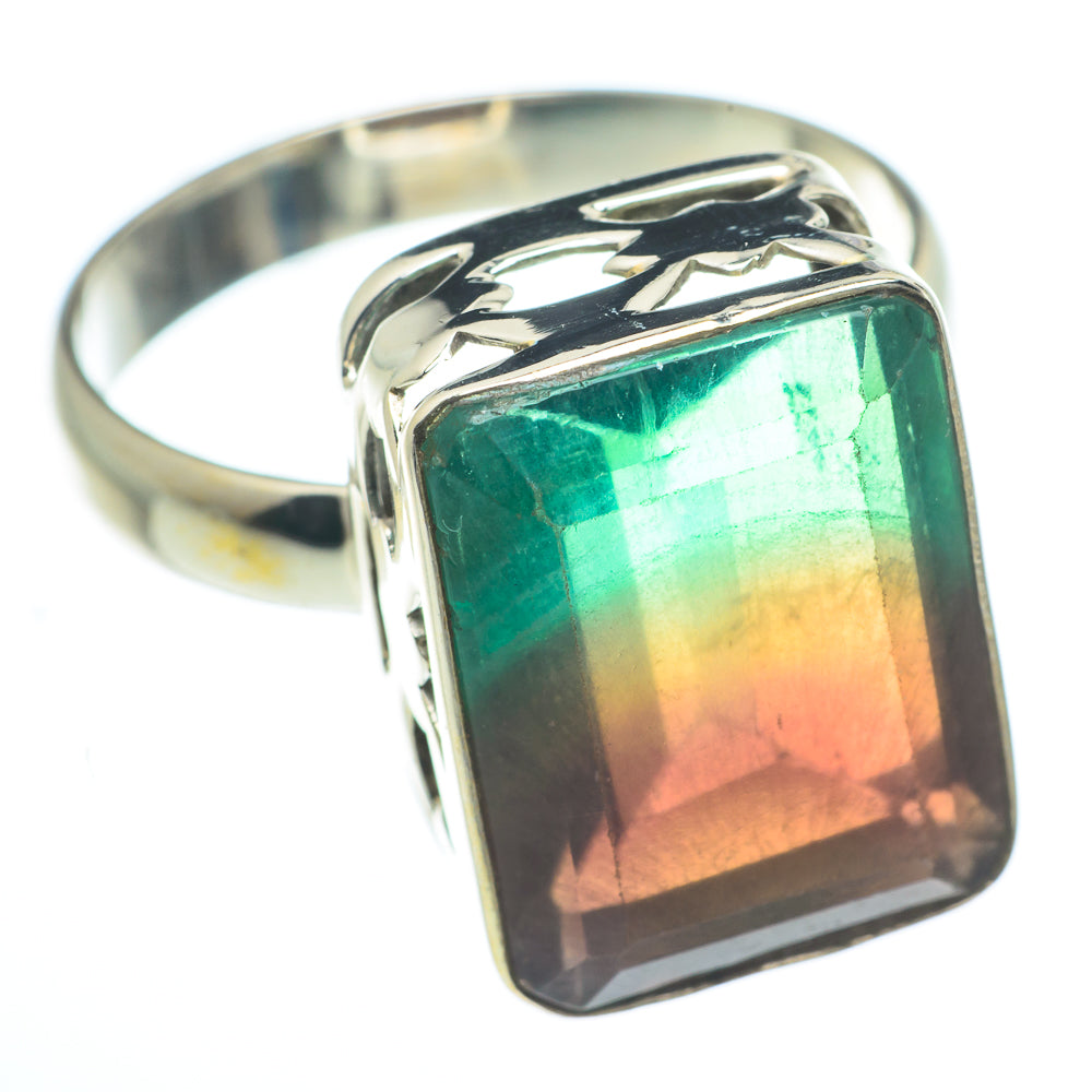 Green Fluorite Rings handcrafted by Anasilvercos - RING62813