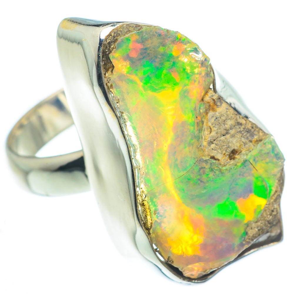 Ethiopian Opal Rings handcrafted by Anasilvercos - RING62815