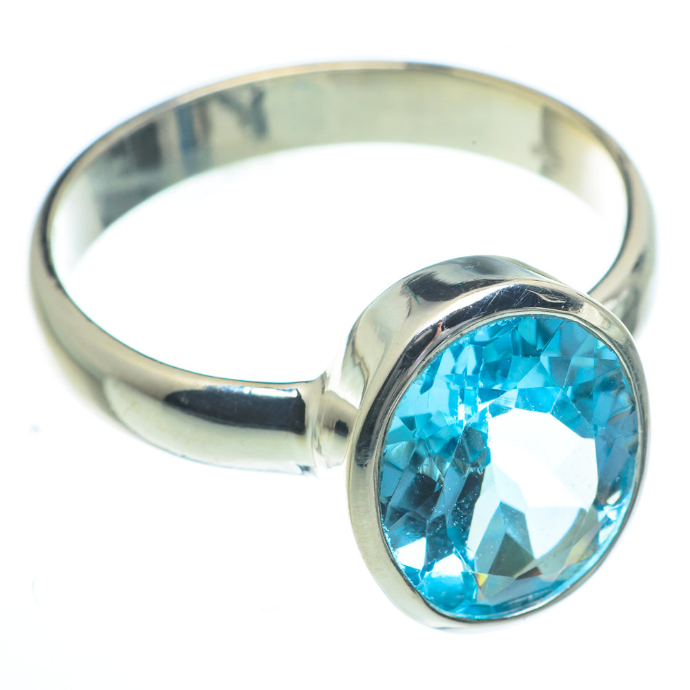 Blue Topaz Rings handcrafted by Anasilvercos - RING62823