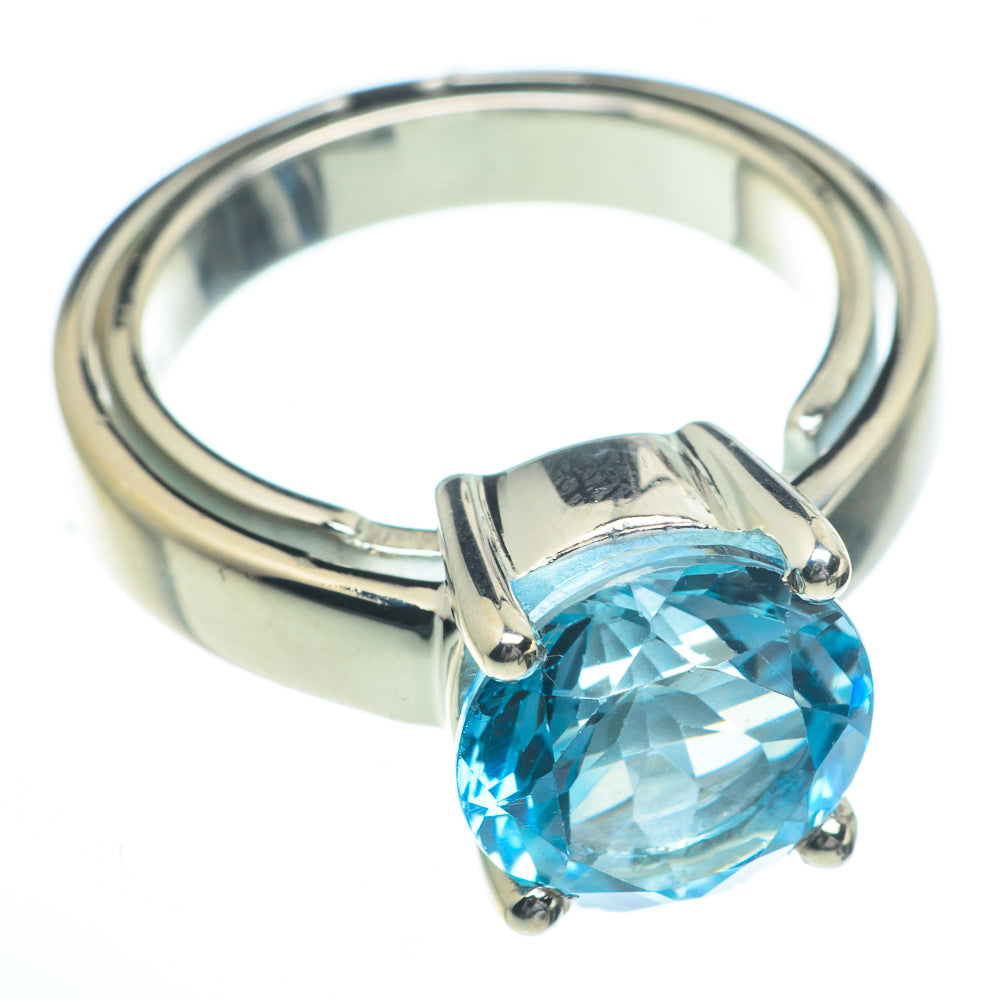 Blue Topaz Rings handcrafted by Anasilvercos - RING62826