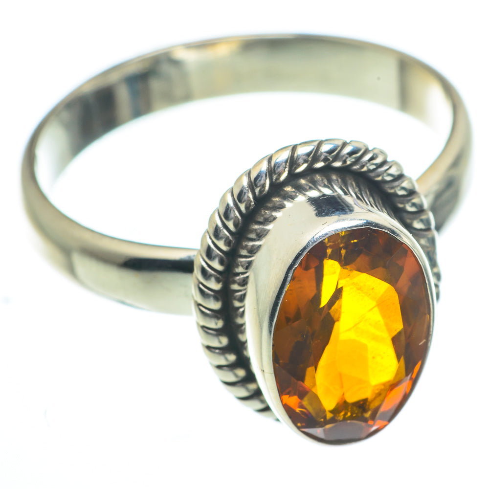 Mandarin Citrine Rings handcrafted by Anasilvercos - RING62831