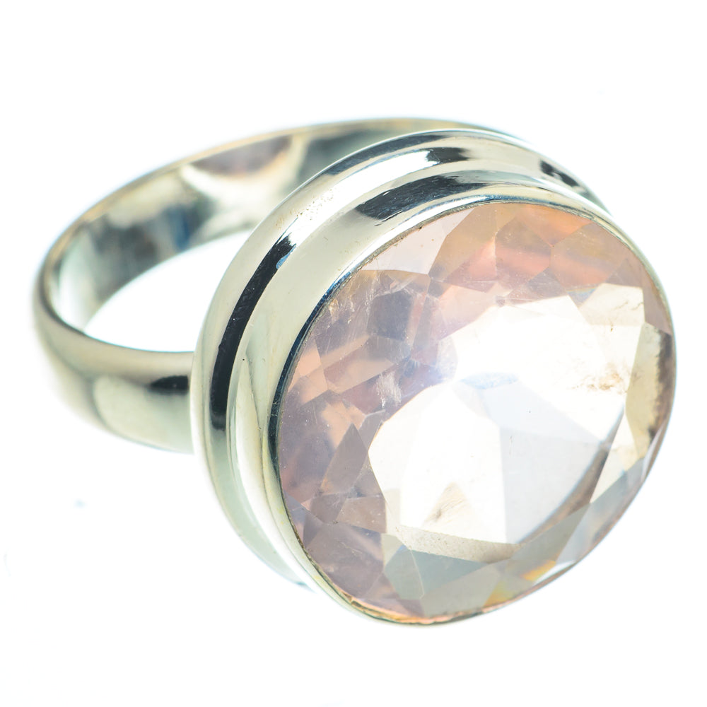Rose Quartz Rings handcrafted by Anasilvercos - RING62836