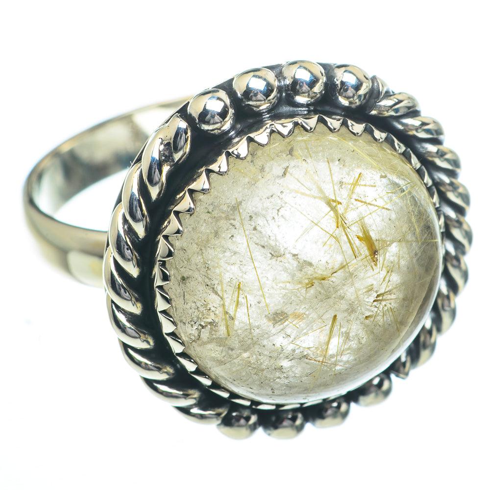 Rutilated Quartz Rings handcrafted by Anasilvercos - RING62839